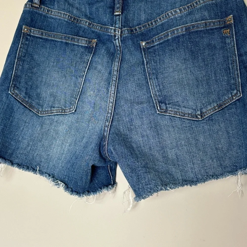 Madewell High-Rise Denim Shorts in Glenoaks Wash: Cutoff Edition, Size 28